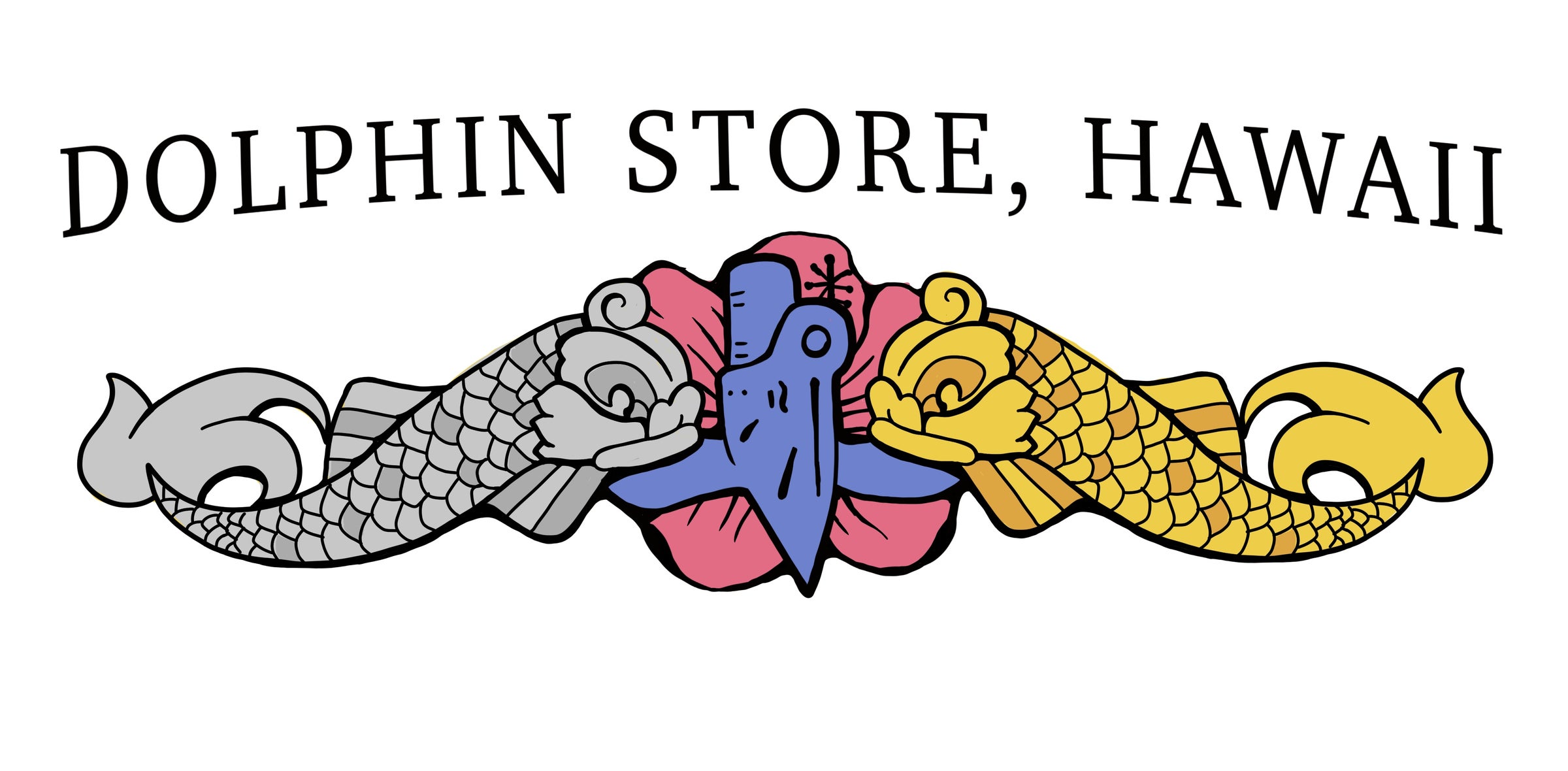 C0102 Tori Richard Submarine Aloha Shirt Dolphin Store, Hawaii